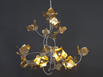 RASPO - Halogen iron chandelier by OFFICINACIANI
