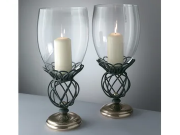 TONDINI - Glass and iron candle holder by OFFICINACIANI