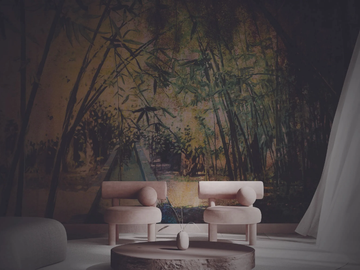 BAMBOO JUNGLE - Wallpaper / wall tiles by Officinarkitettura®