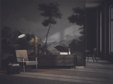 PAESAGGIO 1 GRAY - Wallpaper / wall tiles by Officinarkitettura®