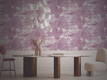 TOILE DE JOUY MAGENTA - Wallpaper / wall tiles by Officinarkitettura®