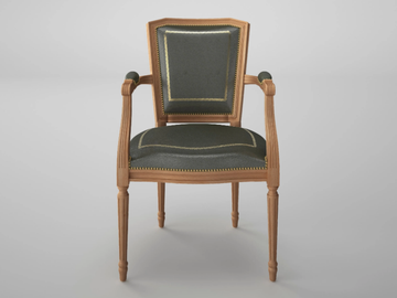 ART&MOBLE - Leather chair with armrests by Ofifran
