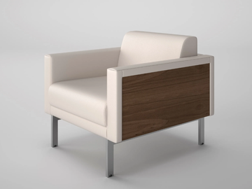GALLERY - Leather armchair with armrests by Ofifran