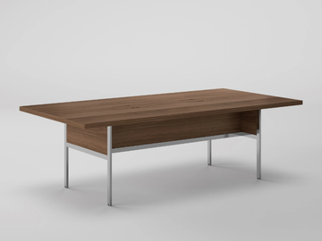 GALLERY - Rectangular wood veneer meeting table by Ofifran
