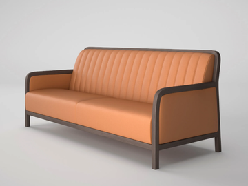 ILIUS - 2 seater leather sofa by Ofifran