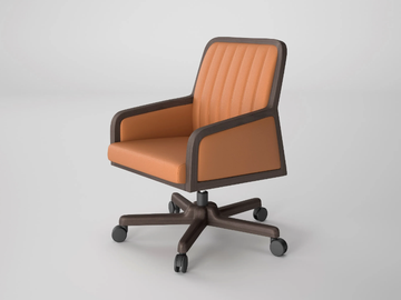 ILIUS - Swivel leather office chair by Ofifran