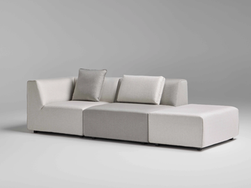 KADO - Sectional fabric sofa by Ofifran