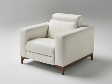 KBAM - Recliner leather armchair with armrests by Ofifran