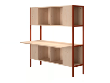 PIEM - Freestanding wooden office shelving by Ofifran