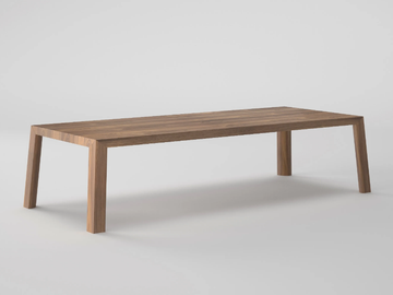 TOLA - Wooden meeting table with cable management by Ofifran