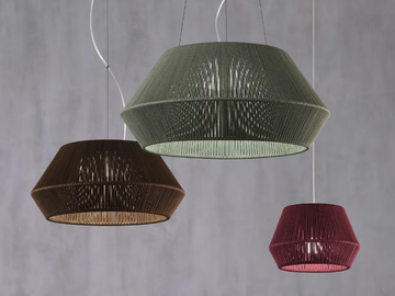 BANYO - LED handmade rope pendant lamp by Olé Lighting