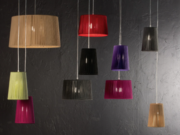 DRUM - LED handmade rope pendant lamp by Olé Lighting