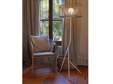 MARIOLA - LED rope floor lamp with tripod by Olé Lighting