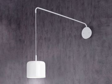 POT - LED adjustable metal wall lamp with fixed arm by Olé Lighting