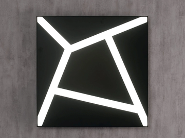 STRIPES - Ceiling lamp / wall lamp in aluminum and PMMA by Olé Lighting