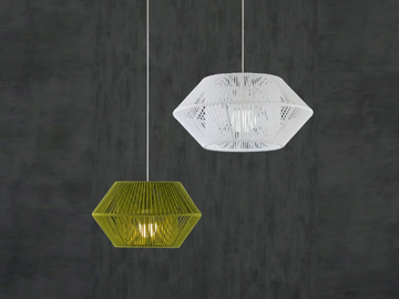UKELELE - LED handmade rope pendant lamp by Olé Lighting