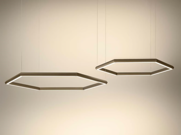 POLY ESAGONO - LED pendant lamp by Olev