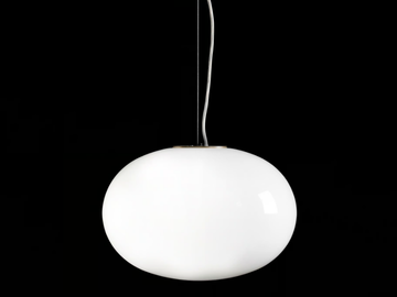 ALBA - 465 - Brass and glass pendant lamp by Oluce