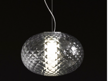 RECUERDO - 484 - LED glass and aluminium pendant lamp by Oluce