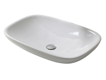 CLEAR - Countertop single ceramic washbasin by Olympia Ceramica
