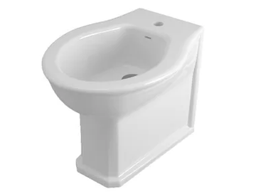 IMPERO - Floor mounted Vitreous China bidet with overflow by Olympia Ceramica