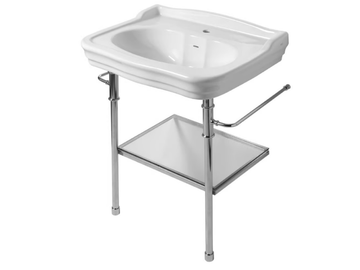 IMPERO - Metal console sink with towel rail by Olympia Ceramica