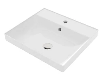 ROGER - Inset rectangular ceramic washbasin by Olympia Ceramica