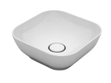 TREND - Countertop square ceramic washbasin by Olympia Ceramica