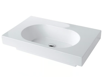 TUTTO EVO - Wall-mounted ceramic washbasin by Olympia Ceramica