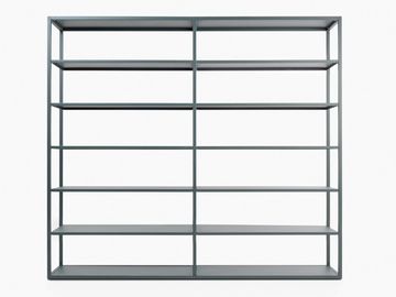 DRY MODULE 6 - Double-sided modular metal bookcase by ONDARRETA