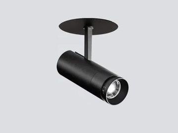 ZOOM SEMI-RECESSED - LED semi-inset spotlight by ONOK Lighting