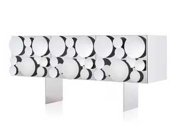 GAGÀ - Stainless steel sideboard with doors by Opinion Ciatti