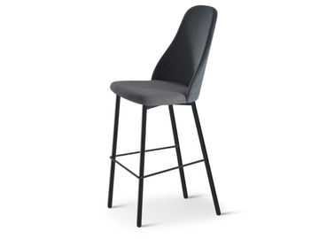 ANYA 603 - Upholstered stool with back by Origins 1971