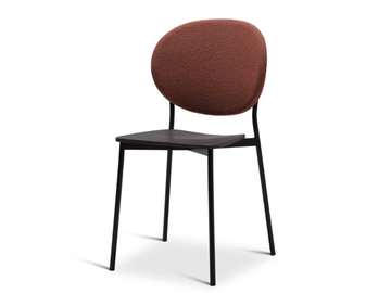 DAME METAL 363-M - Stackable steel chair with fabric seat by Origins 1971