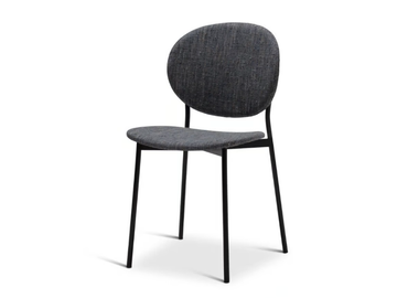 DAME METAL 365-M - Stackable steel chair with fabric seat by Origins 1971
