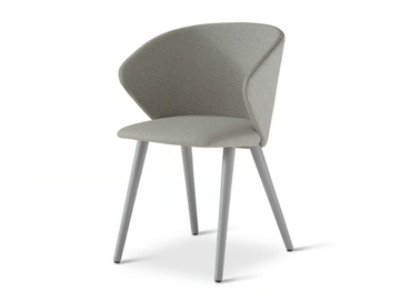 ELLIS 646 - Upholstered fabric chair with armrests by Origins 1971