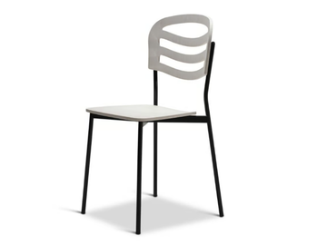 FARAH METAL 309-M - Stackable steel chair open back by Origins 1971