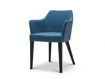 OSCAR 242 - Upholstered fabric chair with armrests by Origins 1971