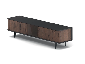 BRERA TV - Wood and glass sideboard by Ozzio Italia