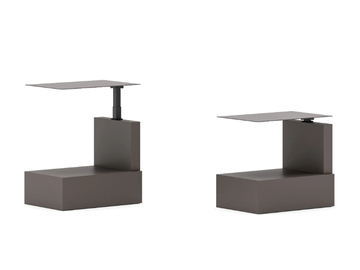 MALIBÙ - Height-adjustable metal side table by Ozzio Italia