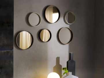 OBLO' - Round framed mirror by Pacini & Cappellini