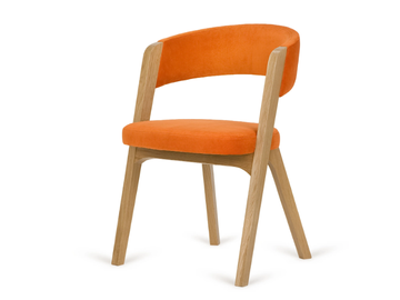 A-ARGO - Stackable fabric chair with integrated cushion by Paged