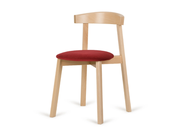 A-UXI-2920 - Stackable beech chair open back by Paged