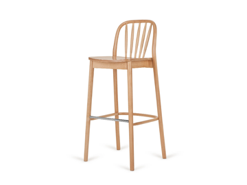 ALDO H-1070 - High stackable beech stool by Paged