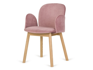 B-APRIL1 - Upholstered fabric chair with armrests by Paged