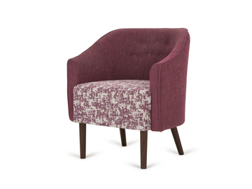 B-FUM 2 - Upholstered fabric easy chair with armrests by Paged
