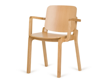 B-HIP-3701 - Wooden chair with armrests by Paged