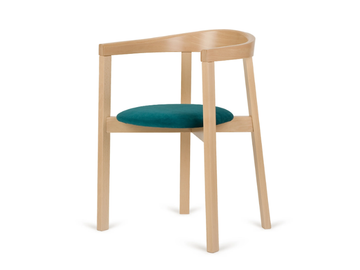 B-UXI-2920 - Stackable chair with armrests by Paged