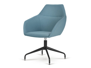 BIG TUK 4 - Fabric office chair with armrests with 4-Spoke base by Paged