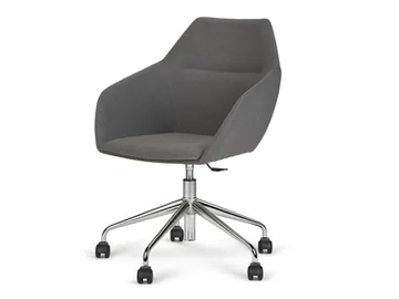 BIG TUK 5 - Upholstered height-adjustable fabric chair with armrests by Paged